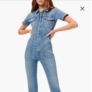 Good American denim jumpsuit